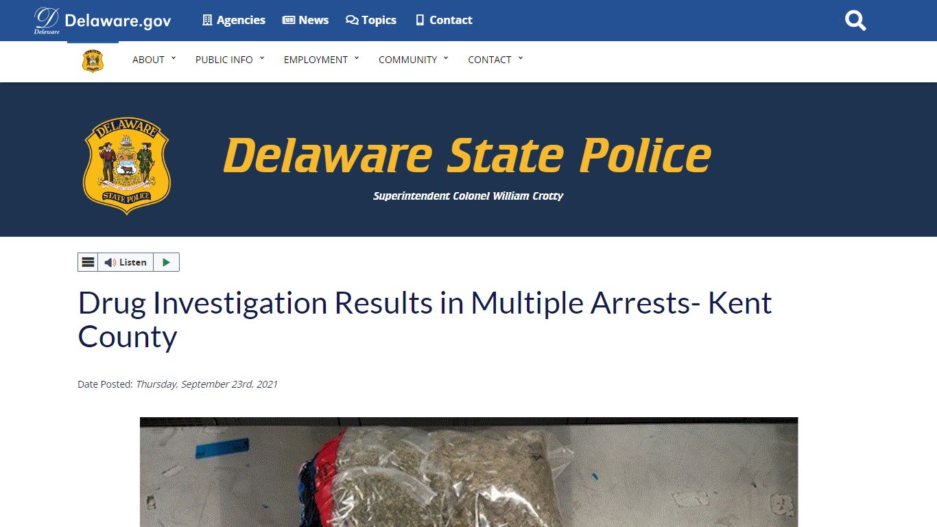 Drug Investigation Results in Multiple Arrests- Kent County - Delaware ...