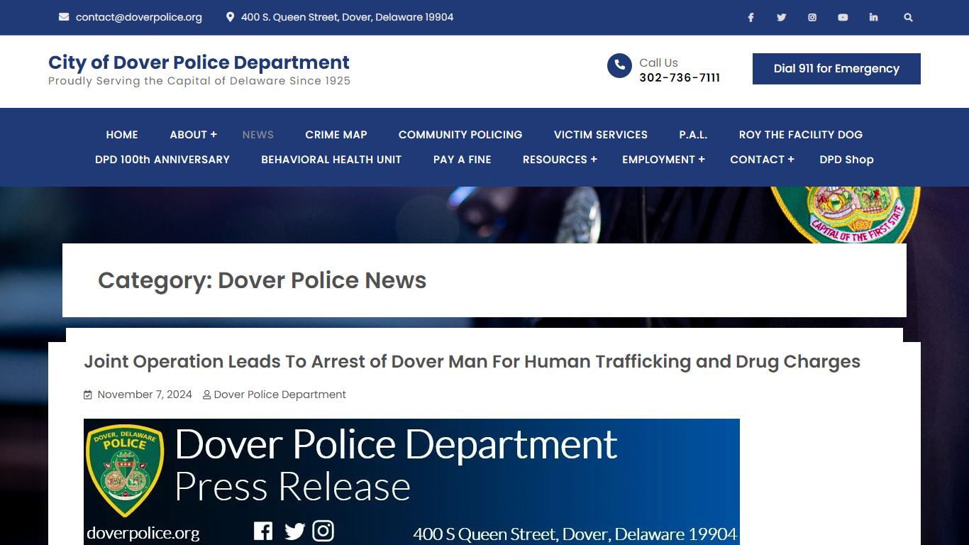 Dover Police News – City of Dover Police Department